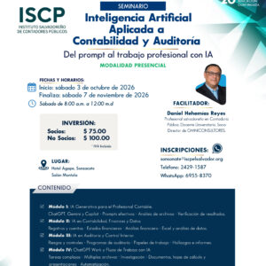 Seminario Inteligencia Artificial aplicada a Contabilidad y Auditoría