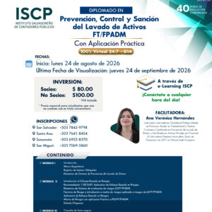 Diplomado en Prevención, Control y Sanción de Lavado de Activos con Aplicación Práctica G14