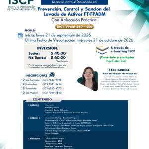 Diplomado en Prevención, Control y Sanción de Lavado de Activos con Aplicación Práctica G16