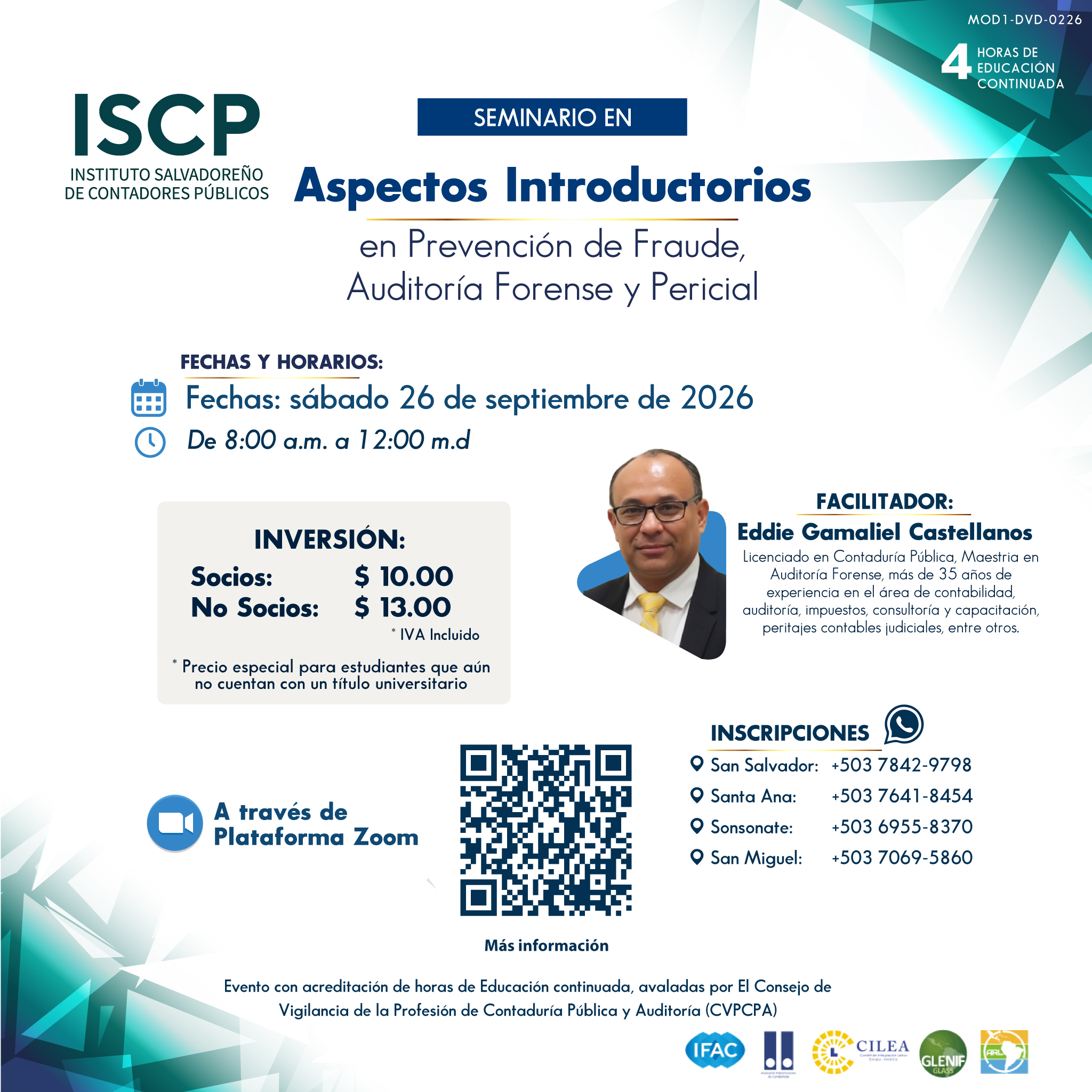 Seminario Aspectos Introductorios en Prevención de Fraude, Auditoría Forense y Pericial