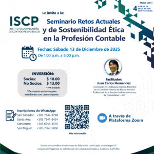 Seminario Retos Actuales y de Sostenibilidad Ética en la Profesión Contable