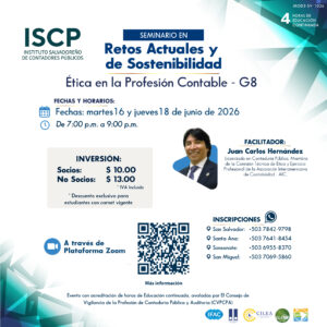 Seminario Retos Actuales y de Sostenibilidad Ética en la Profesión Contable - G8