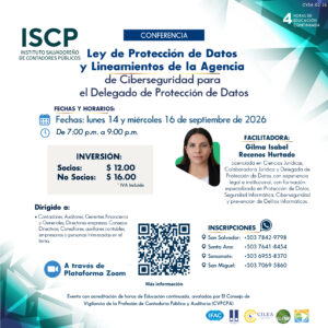 Conferencia Ley de Protección de Datos y Lineamientos de la Agencia de Ciberseguridad para el Delegado de Protección de Datos