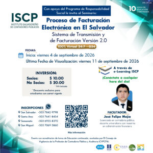 Seminario Facturación electrónica en El Salvador Sistema de Transmisión y de Facturación Versión 2.0 - G24