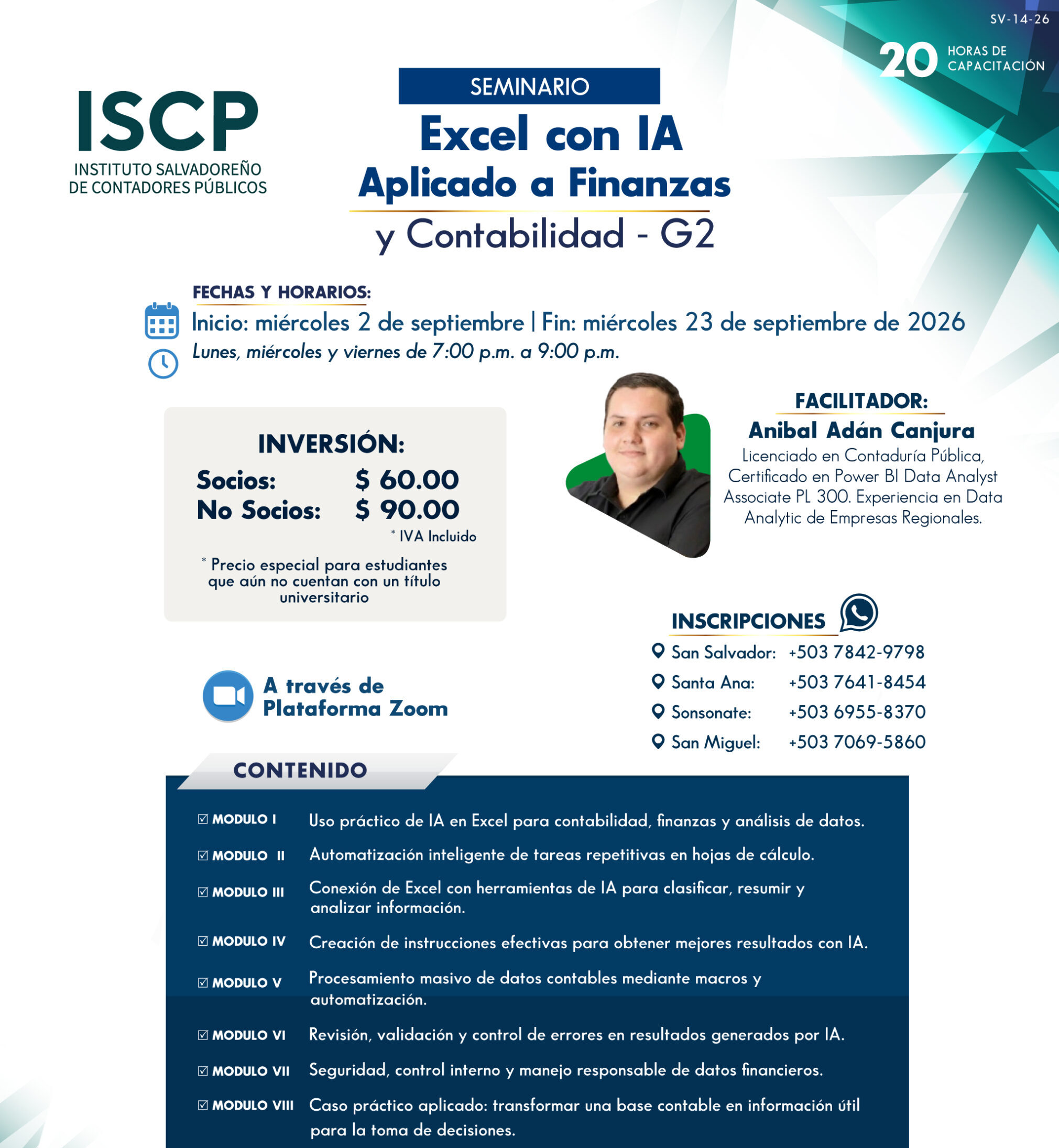 Seminario Excel con IA Aplicado a Finanzas y Contabilidad - G2
